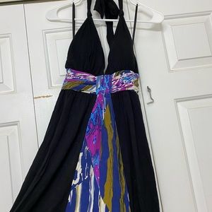 Black Halter Top Dress